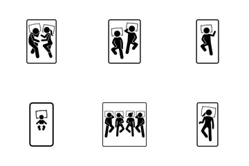 Schlafbett Symbolpack