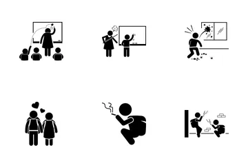 Schlechter Schüler Symbolpack