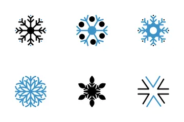 Schneeflocke Symbolpack