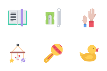 School And Childhood Icon Pack