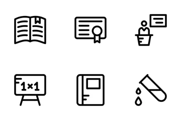 School And Education Line Icons 1 Icon Pack