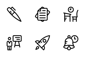 School And Education Line Icons 2 Icon Pack