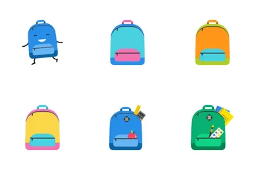 School Bags Icon Pack