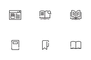 School Books Icon Pack