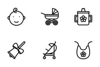 School & Childhood Outline Icon Pack