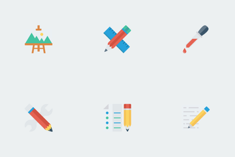 School & Education Flat Icons Icon Pack