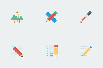 School & Education Flat Icons Icon Pack