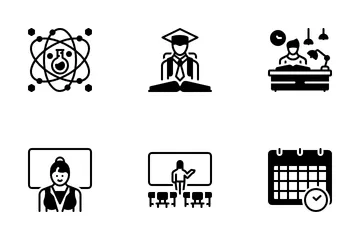 School Solid Icon Pack