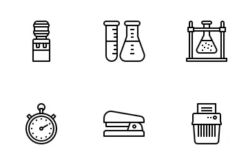 School Stationery Icon Pack