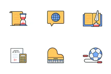 School Subjects Icon Pack