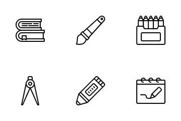 School Supplies Icon Pack
