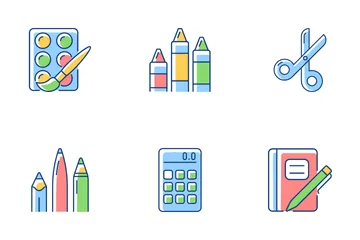 School Supplies Icon Pack