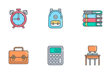 School Time Icon Pack