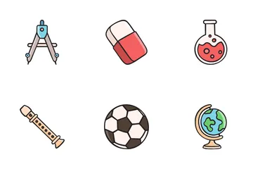 School Time Icon Pack
