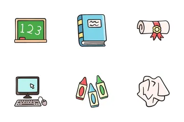 School Time Icon Pack
