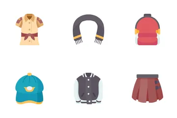 School Uniforms Icon Pack