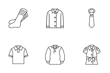 School Uniforms Icon Pack