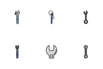 Schraubenschlüssel Werkzeug Schraubenschlüssel Reparatur Symbolpack