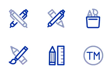 Schreibwerkzeuge Symbolpack
