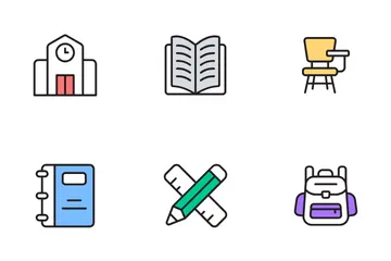 Schule und Bildung Symbolpack