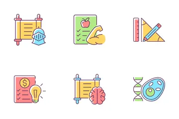 Schulfächer Icon Pack