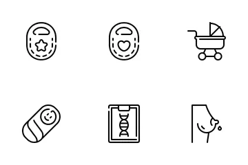 Schwangerschaft und Mutterschaft Symbolpack
