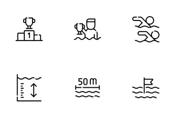 Schwimmmeisterschaft Symbolpack