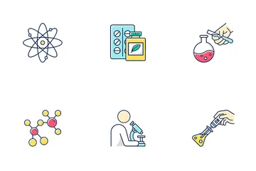 Science And Nature Interaction Icon Pack
