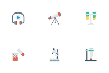 Science & Technology Flat Icons Icon Pack