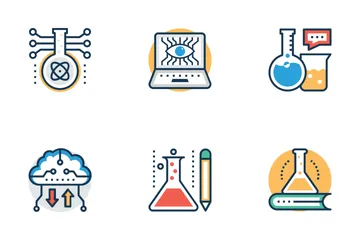 Scienze e tecnologia Icon Pack