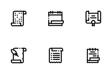 Scroll And Paper Icon Pack