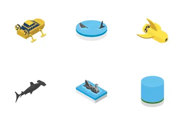 Scuba Diving Snorkeling Underwater Tools Icon Pack