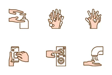 Se laver les mains Pack d'Icônes