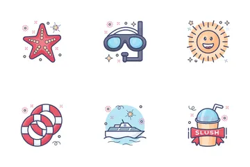 Seasons, Winters And Autumn Icon Pack