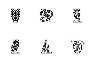 Seaweed Sea Underwater Plant Icon Pack