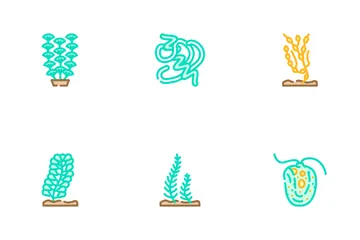 Seaweed Sea Underwater Plant Icon Pack