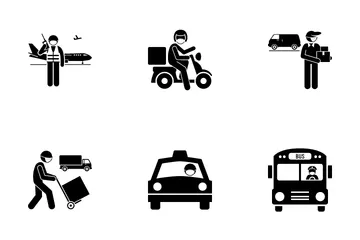 Second Liner Worker Icon Pack