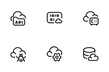 Secure Cloud Storage Icon Pack