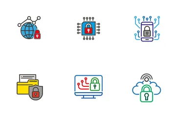 Secure Data Technology Icon Pack