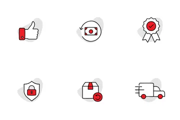 Secure Shopping Guarantees Icon Pack