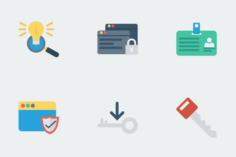 Security Flat Icons Icon Pack