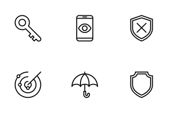 Security Outline Icon Pack