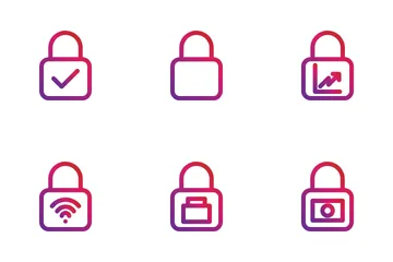 Security Padlock Icon Pack