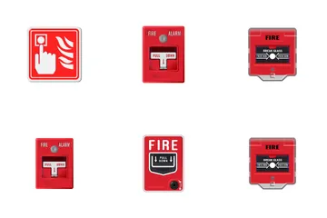 Seguridad contra incendios Icon Pack