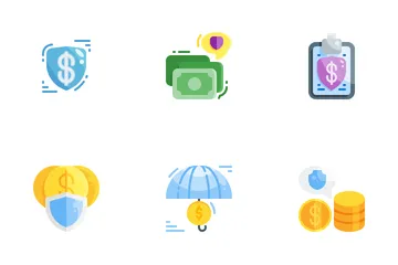 Seguridad financiera Paquete de Iconos