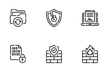 La seguridad informática Paquete de Iconos