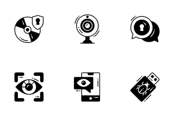 Seguridad y protección de datos Icon Pack