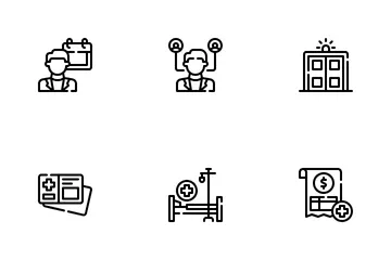 Seguro de salud Paquete de Iconos