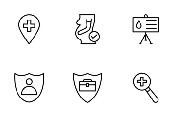 Seguro médico vol 2 Paquete de Iconos