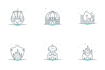 Seguro moderno Paquete de Iconos